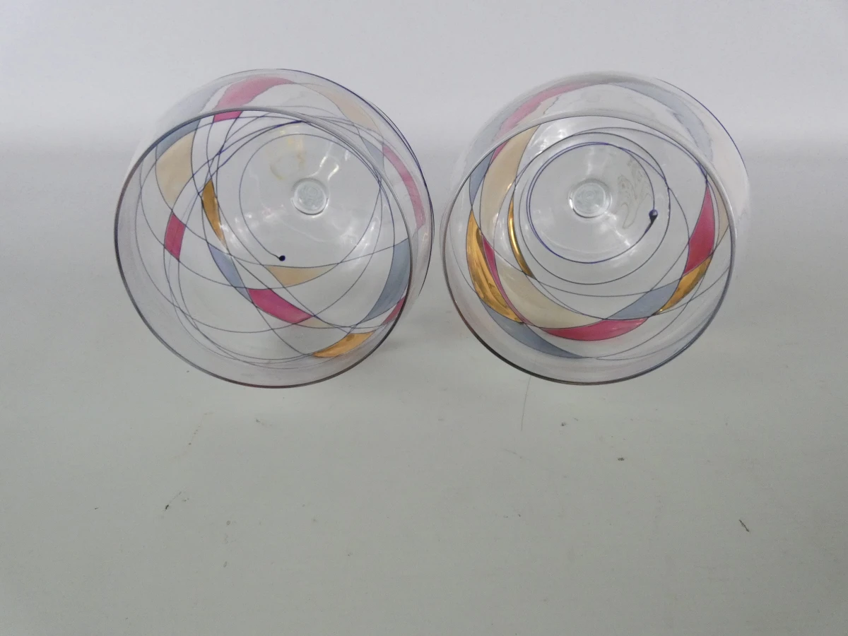 Set van 2 kristallen wijnglazen - Cristal de Paris - foto 7