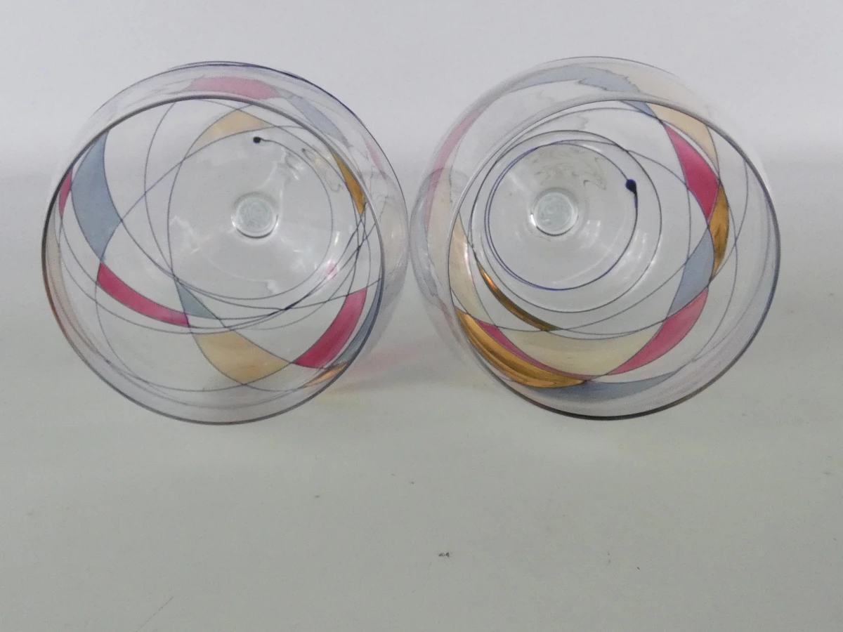 Set van 2 kristallen wijnglazen - Cristal de Paris - foto 13