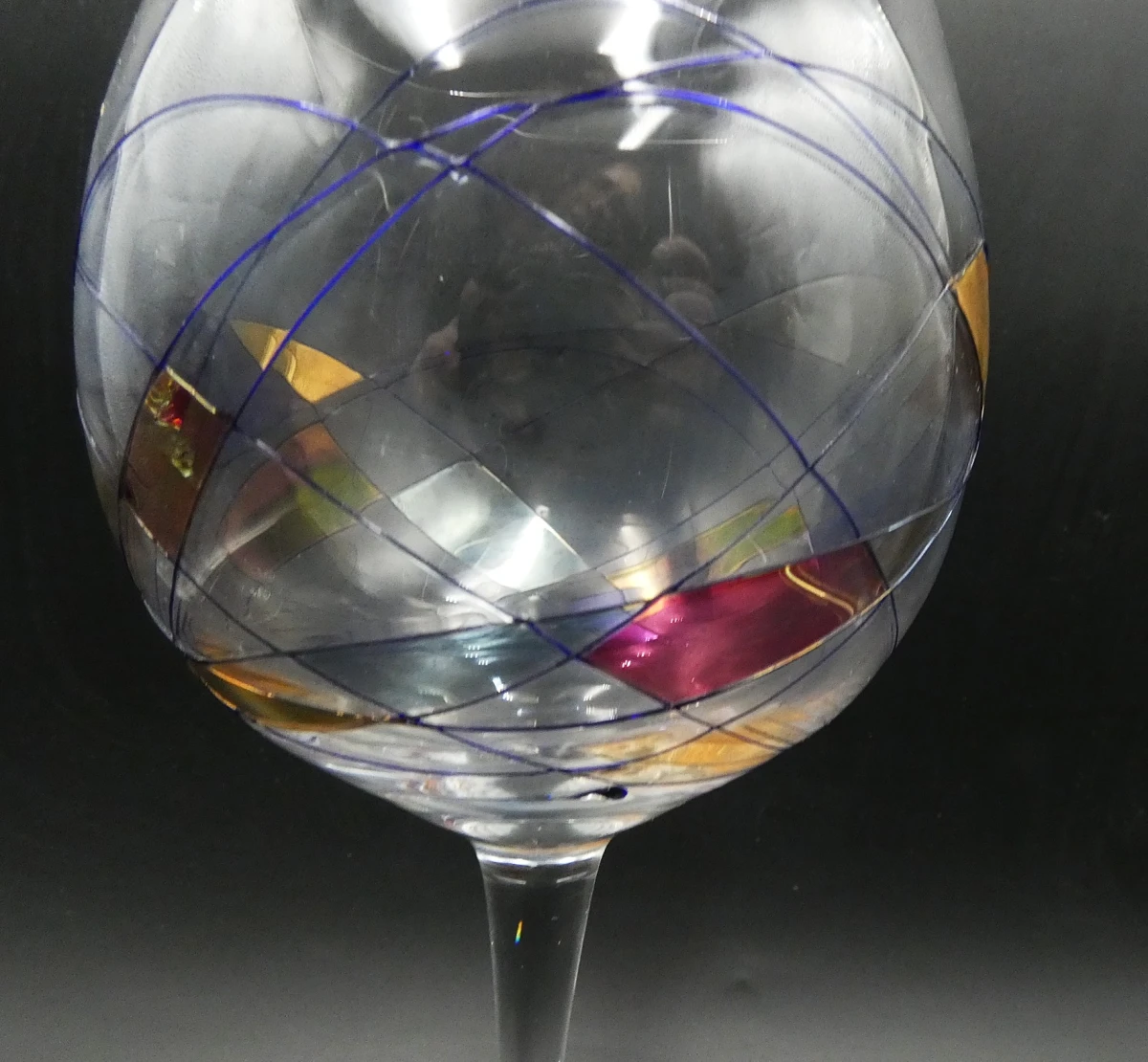Set van 2 kristallen wijnglazen - Cristal de Paris - foto 19
