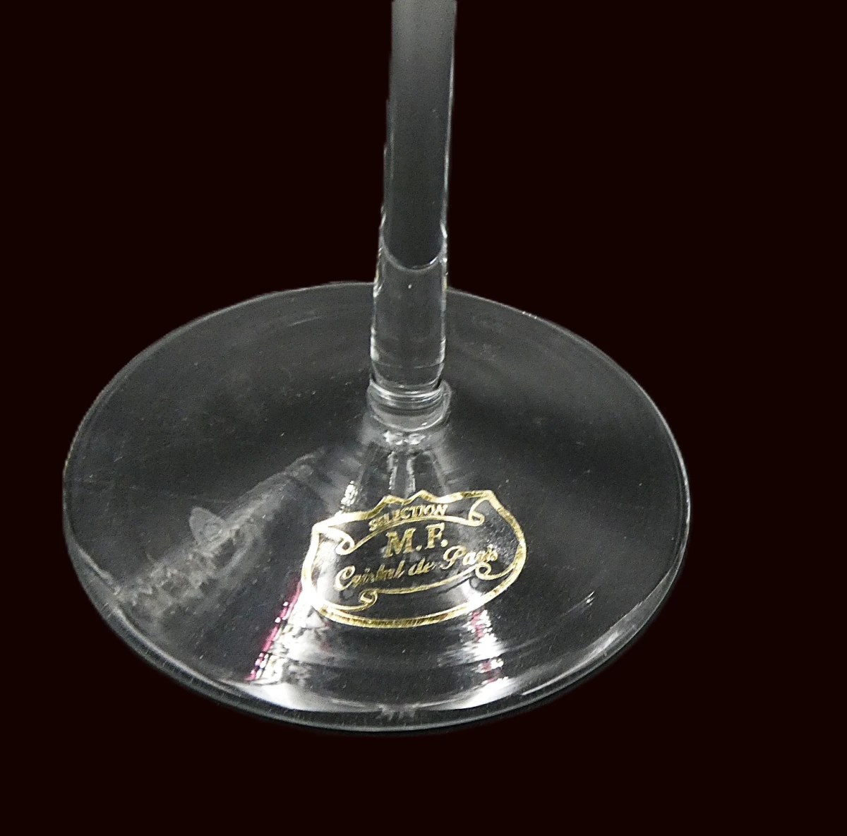 Set van 2 kristallen wijnglazen - Cristal de Paris - foto 16