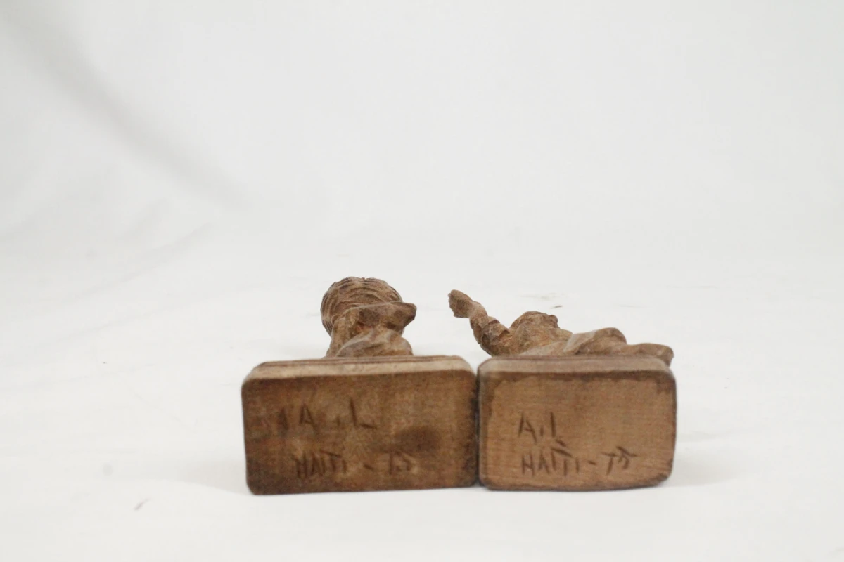 2 Handgesneden beeldjes - foto 4
