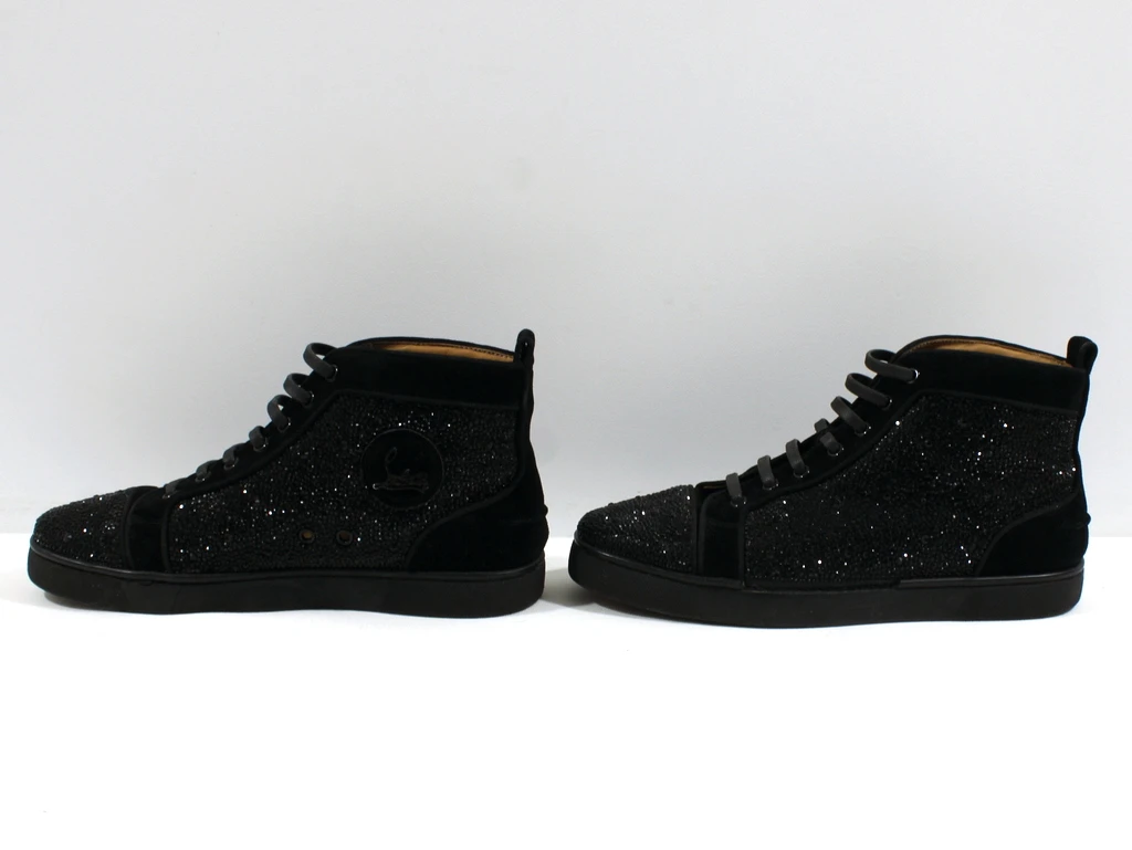 Louboutin Louis Strass High-Top Sneakers Maat 43 - foto 3