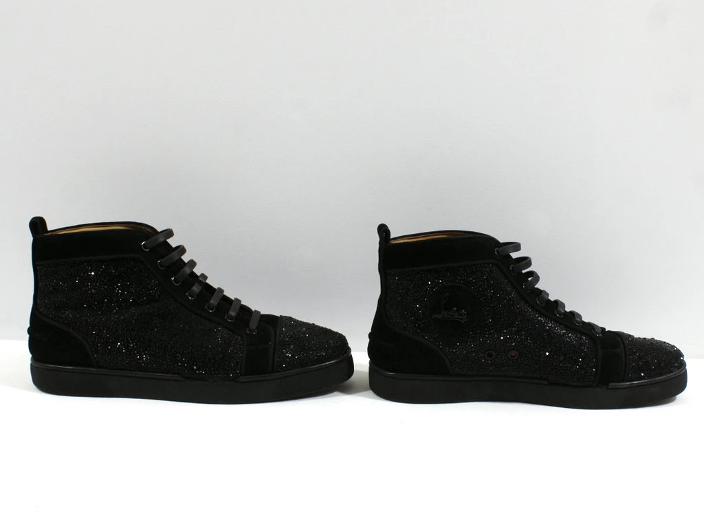 Louboutin Louis Strass High-Top Sneakers Maat 43 - foto 2