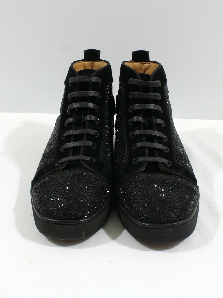 Louboutin Louis Strass High-Top Sneakers Maat 43 - foto 5