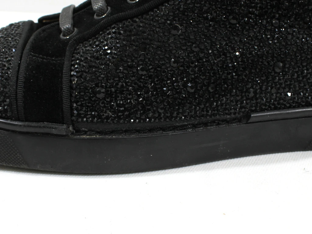 Louboutin Louis Strass High-Top Sneakers Maat 43 - foto 8
