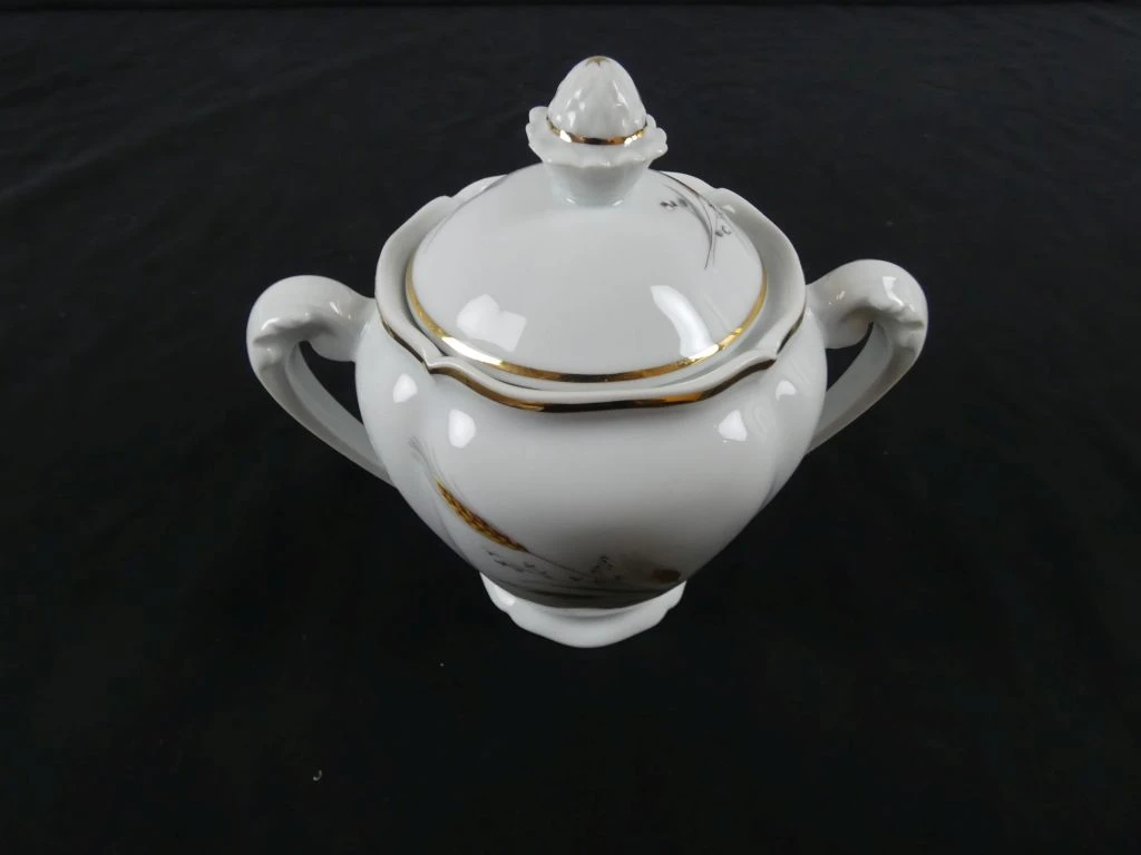Porseleinen servies Limoges met gouddecoratie - foto 13