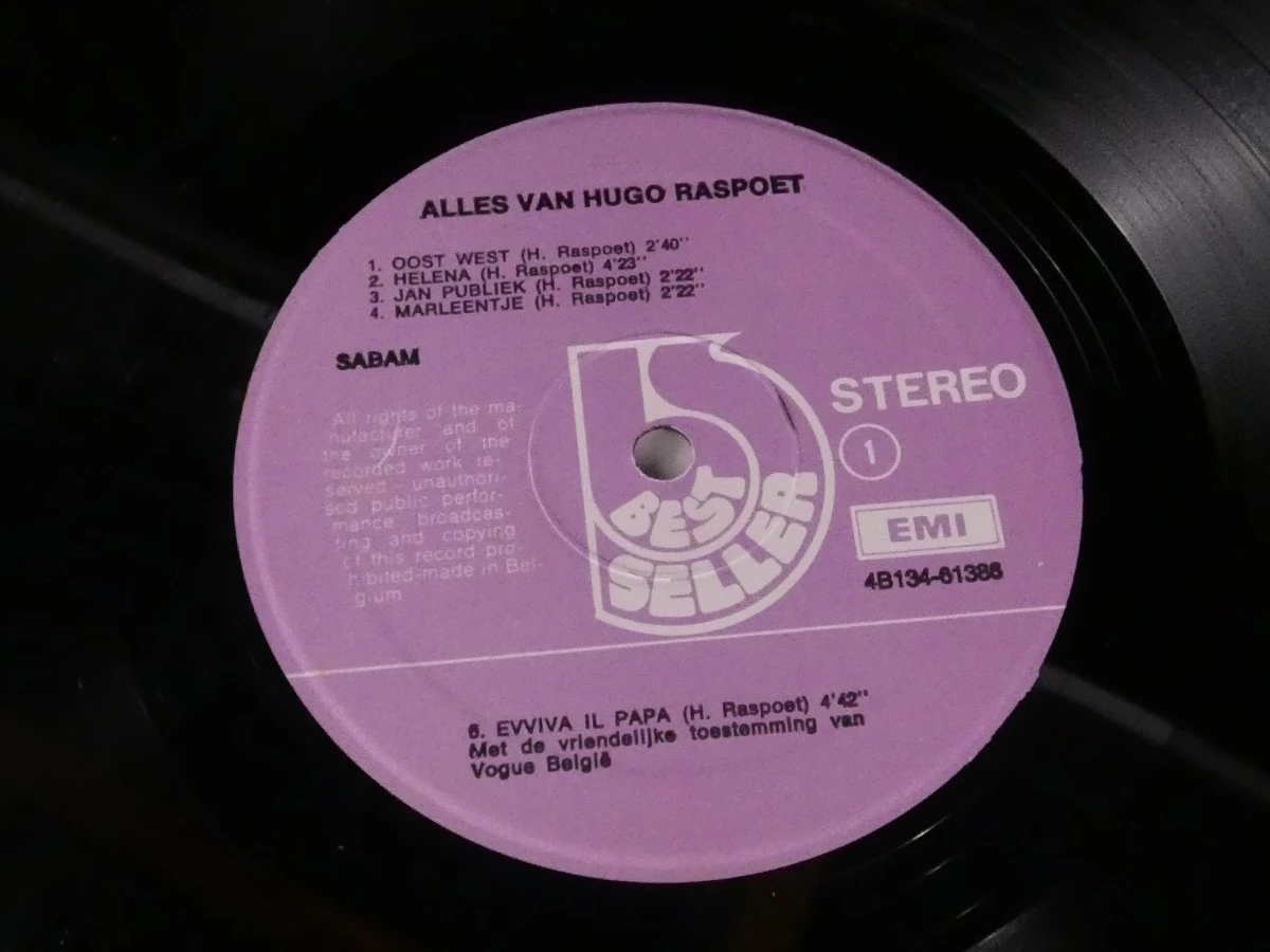 Vinyl dubbelalbum Alles van Hugo Raspoet - foto 4