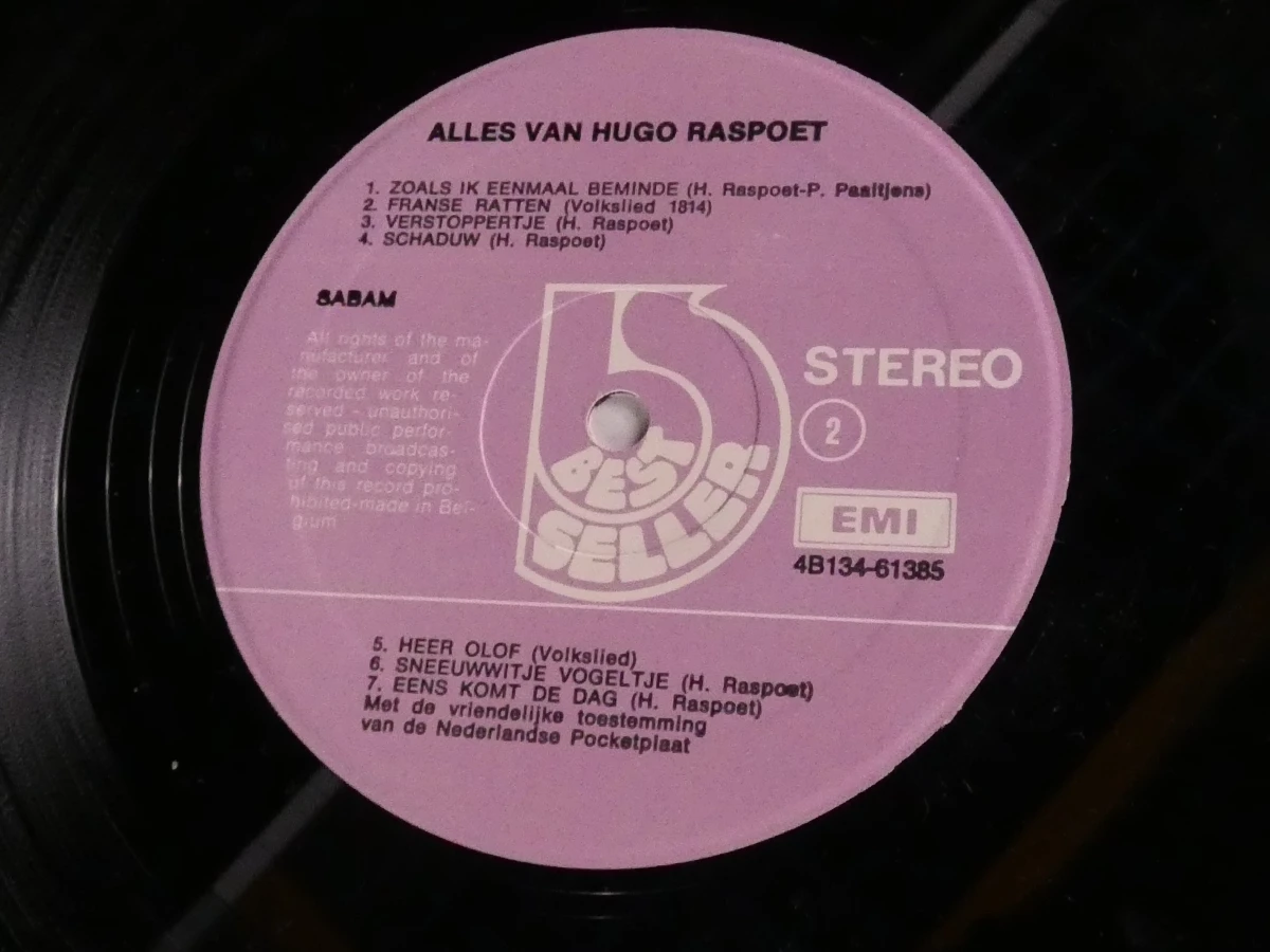 Vinyl dubbelalbum Alles van Hugo Raspoet - foto 8
