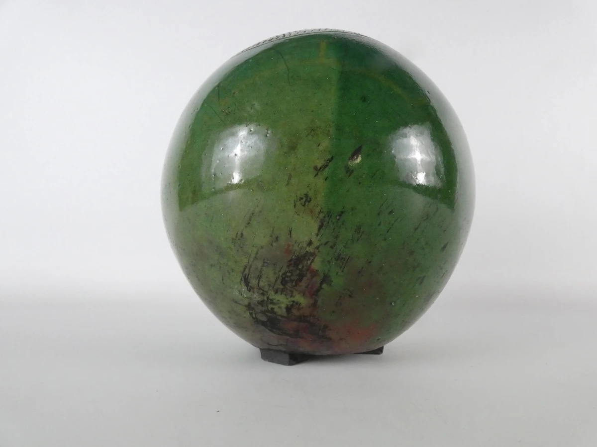 Groene keramische bolvormige vaas - foto 2