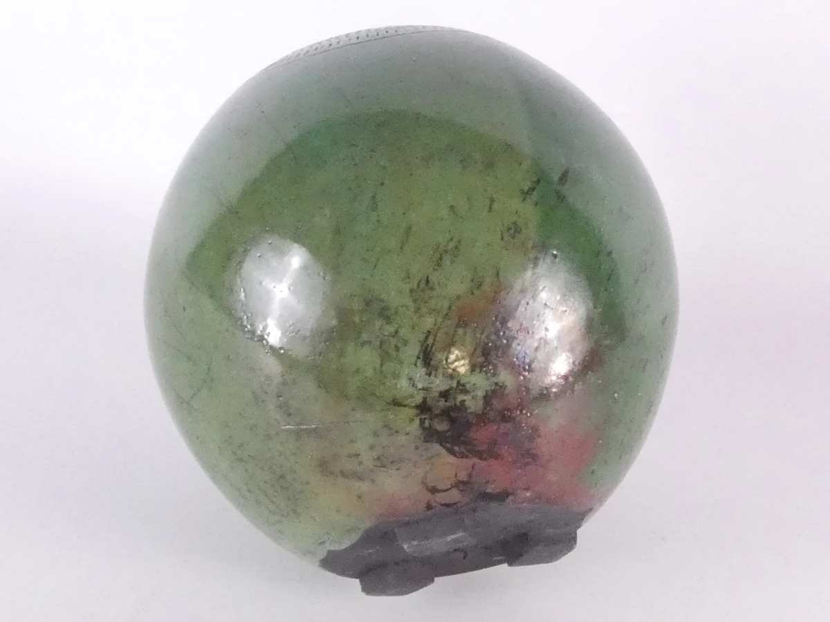 Groene keramische bolvormige vaas - foto 13