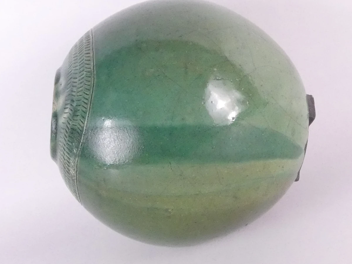 Groene keramische bolvormige vaas - foto 15