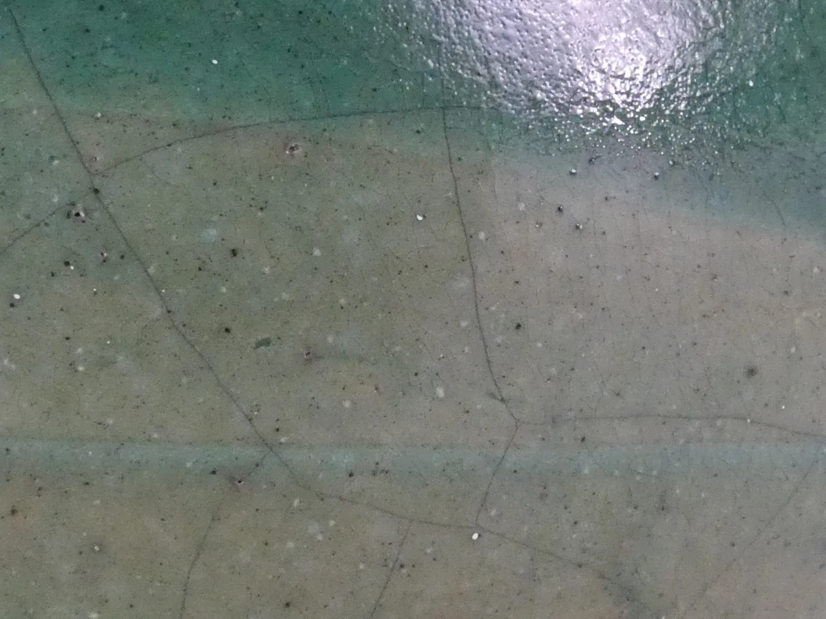 Groene keramische bolvormige vaas - foto 17