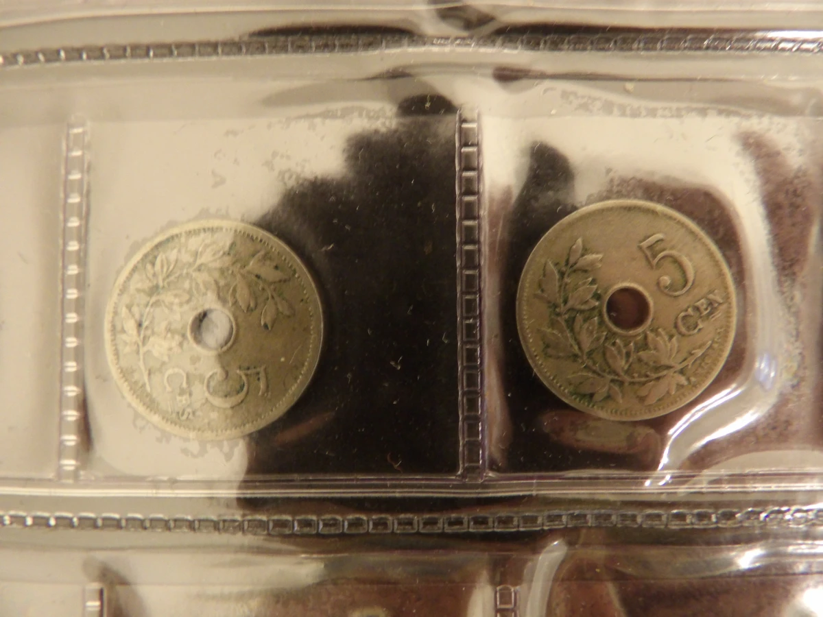 Verzamelalbum oude Belgische munten (ca. 362 stuks) - foto 3