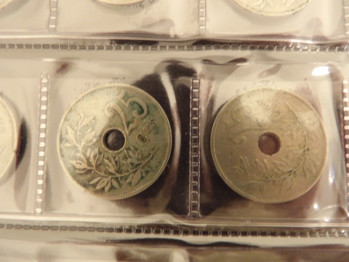 Verzamelalbum oude Belgische munten (ca. 362 stuks) - foto 5