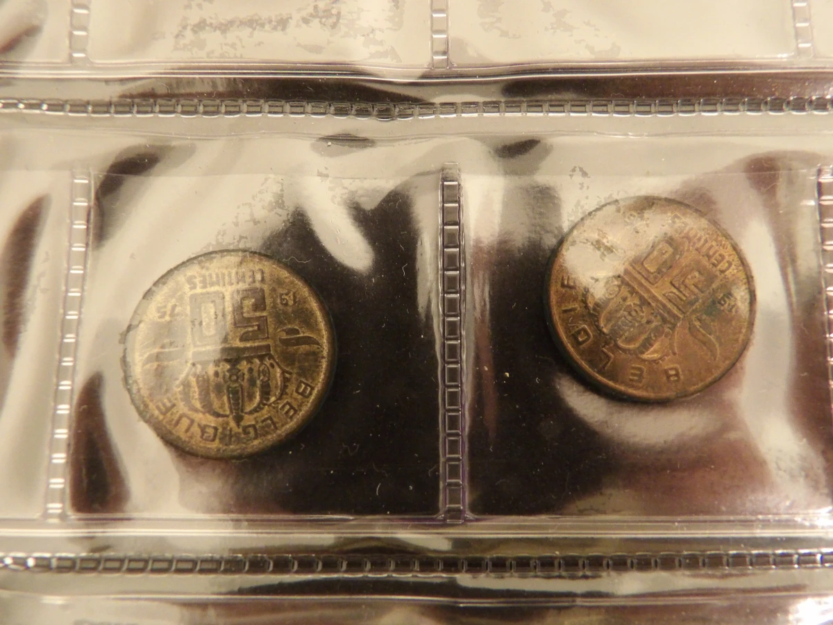 Verzamelalbum oude Belgische munten (ca. 362 stuks) - foto 7