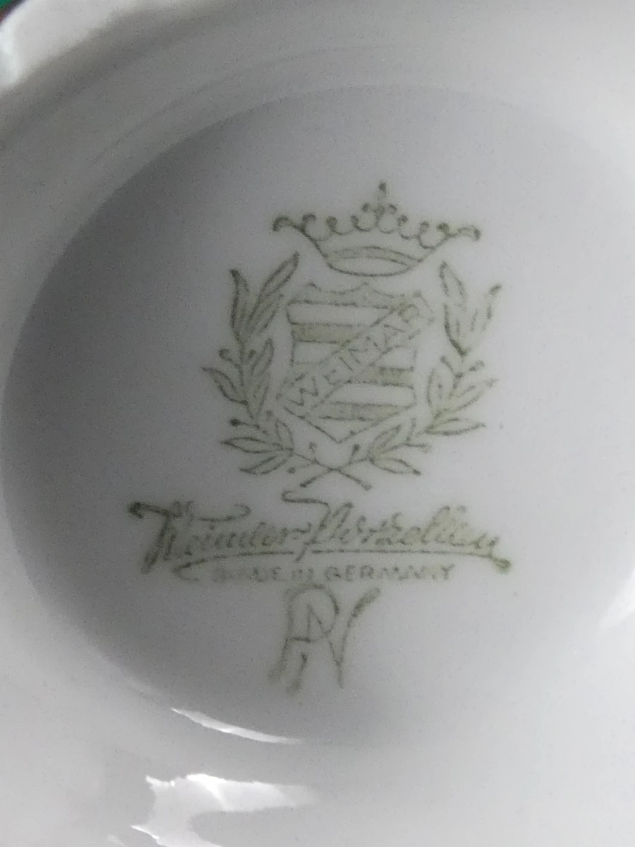 Vintage porseleinen koffie- of mokkaservies van Weimar Porzellan - foto 9