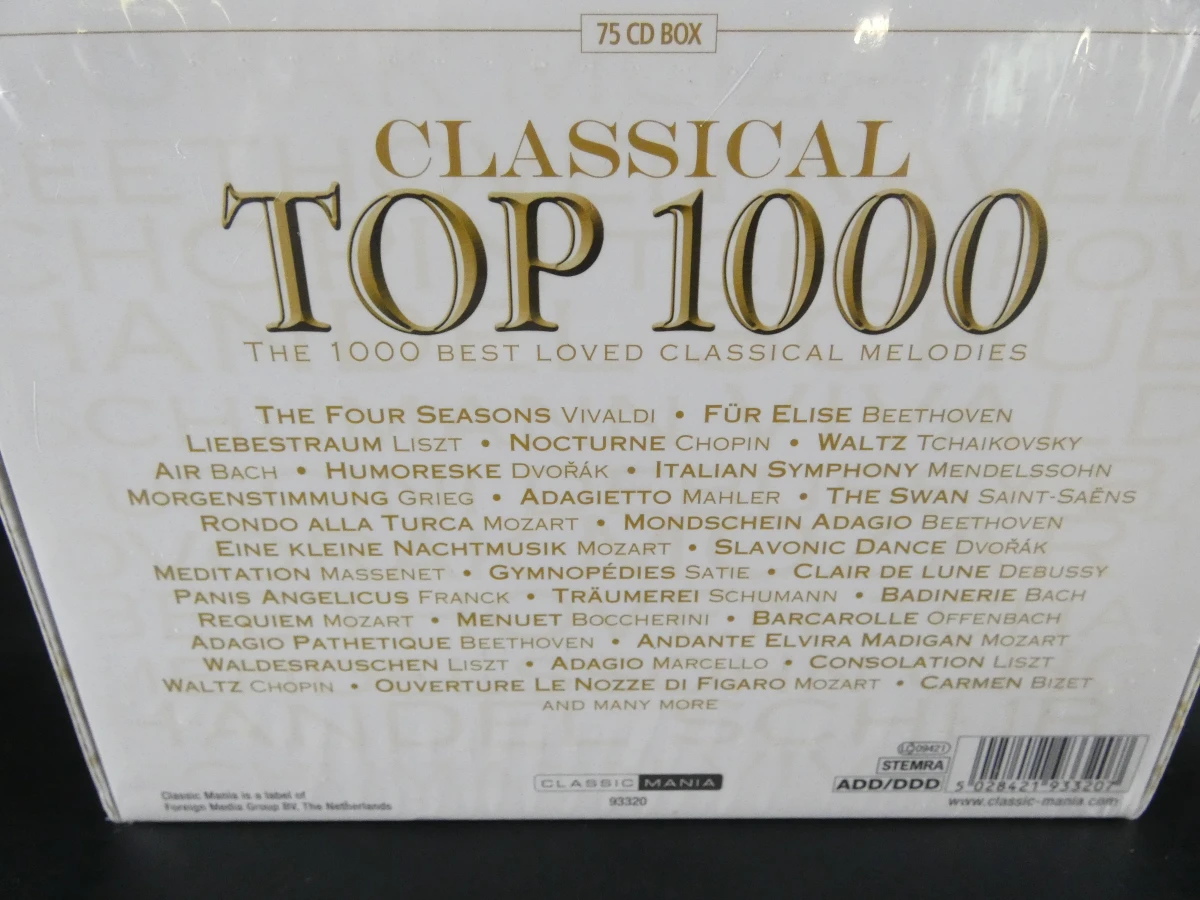 Classical Top 1000 CD-box met 75 klassieke muziekcd's - foto 8