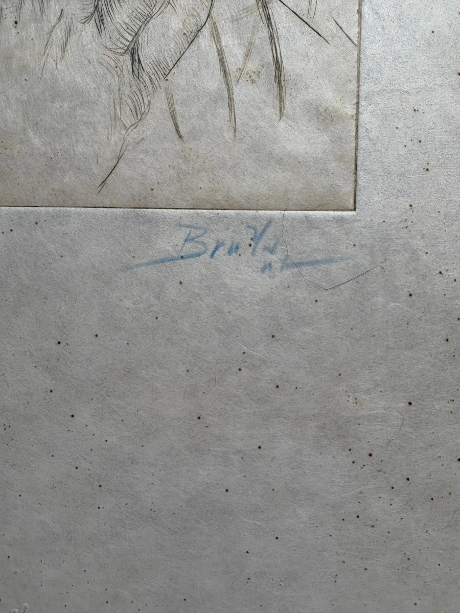 Originele ets 'KING' (Apoc. series) – E.A. – Gesigneerd. - foto 3