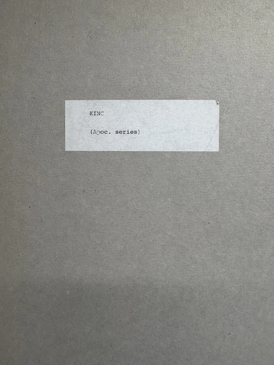 Originele ets 'KING' (Apoc. series) – E.A. – Gesigneerd. - foto 6
