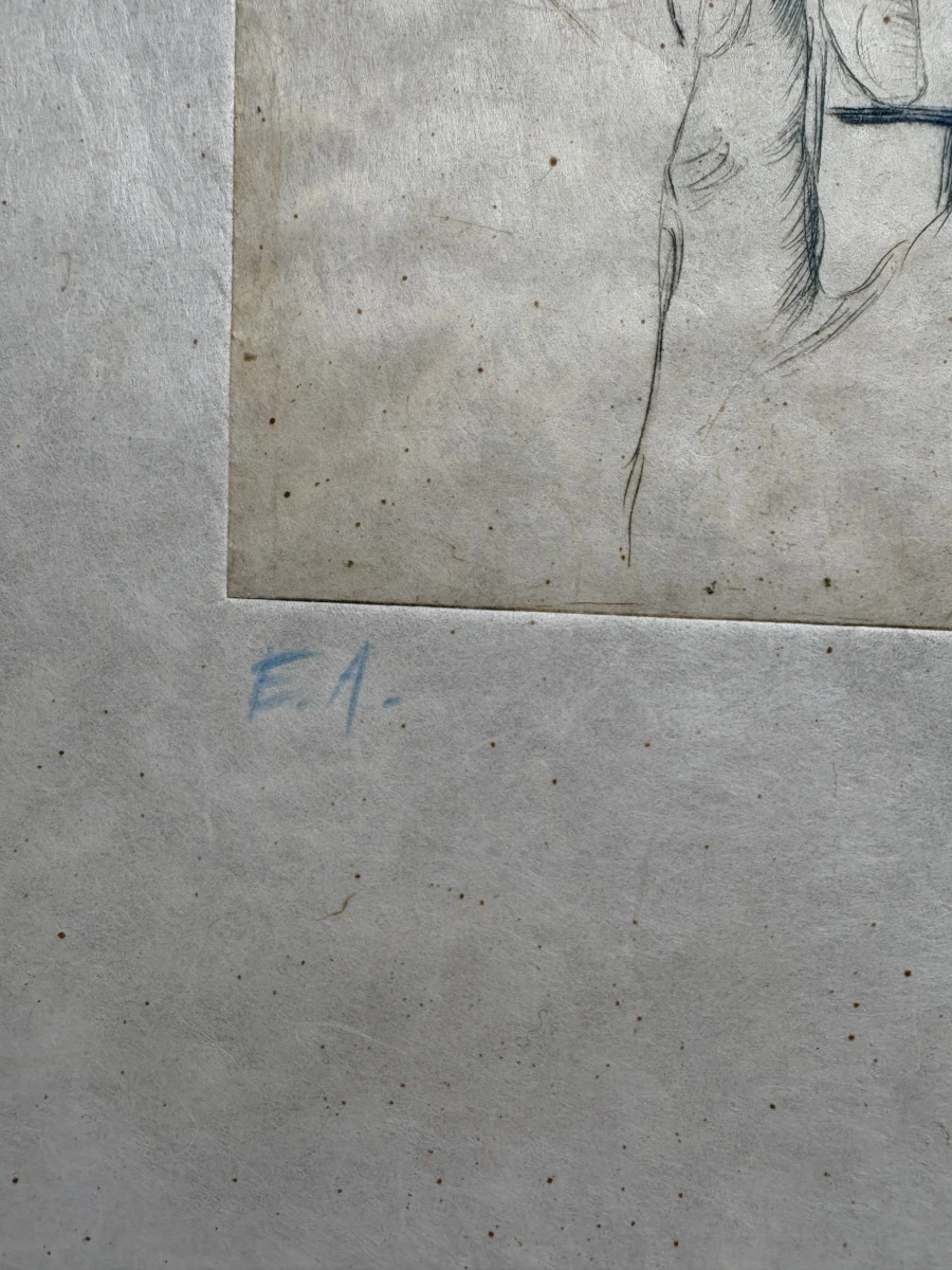 Originele ets 'KING' (Apoc. series) – E.A. – Gesigneerd. - foto 4