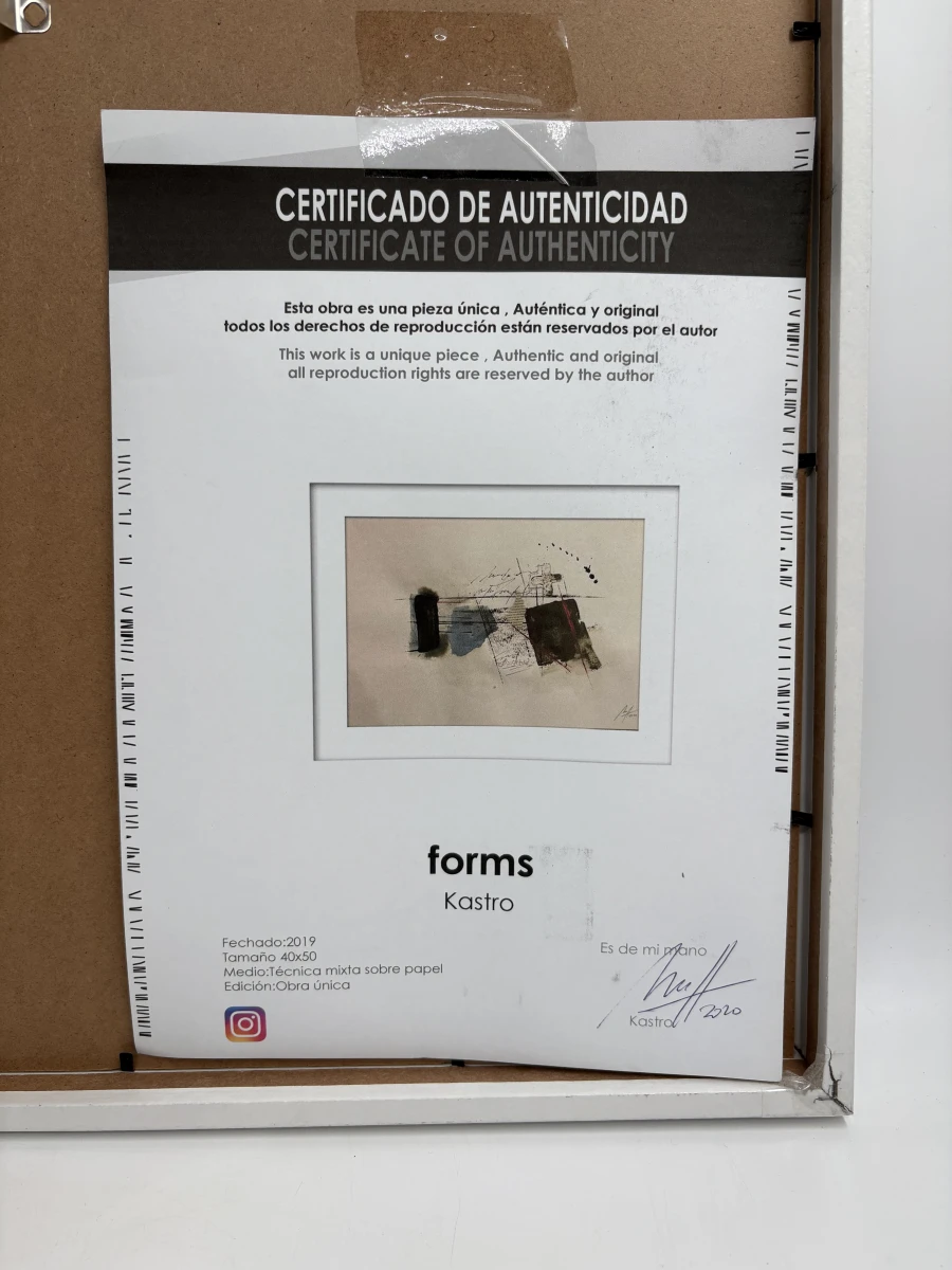 Origineel abstract kunstwerk 'forms' (2020) – Uniek werk – Kastro - foto 5