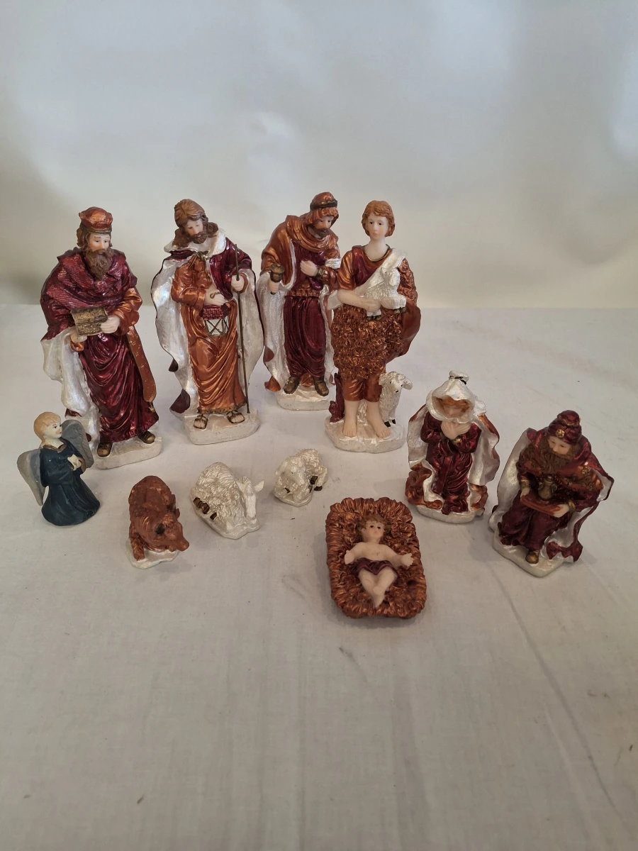 Set vintage kerstversiering met diverse glazen ornamenten - foto 6
