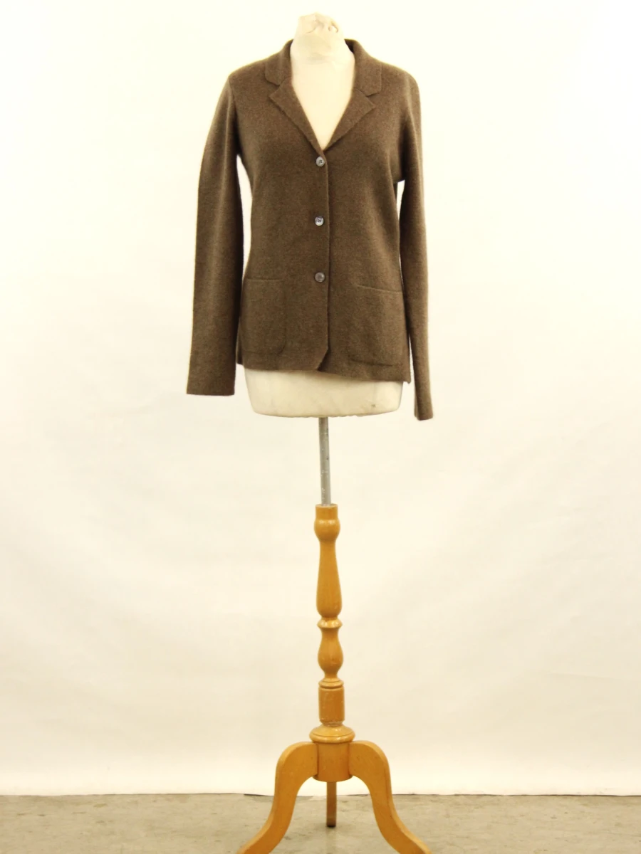 PAUW Amsterdam - Exclusieve luxe vest van 100% yakwol - taupe/bruin - foto 2