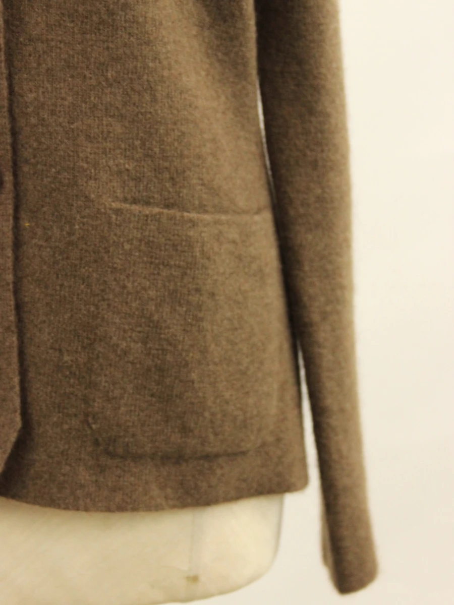 PAUW Amsterdam - Exclusieve luxe vest van 100% yakwol - taupe/bruin - foto 3
