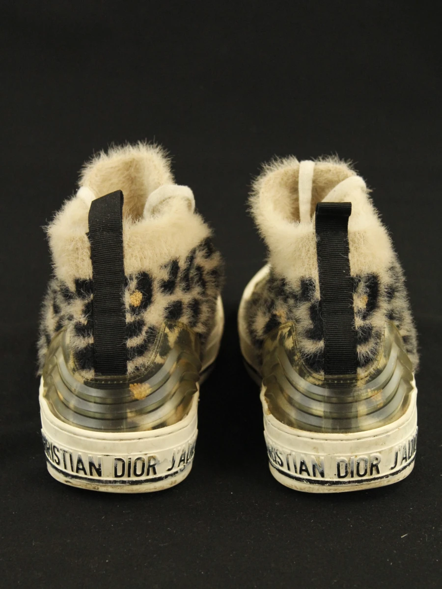 Christian Dior warme wintersneakers voor dames met luipaardprint - foto 4