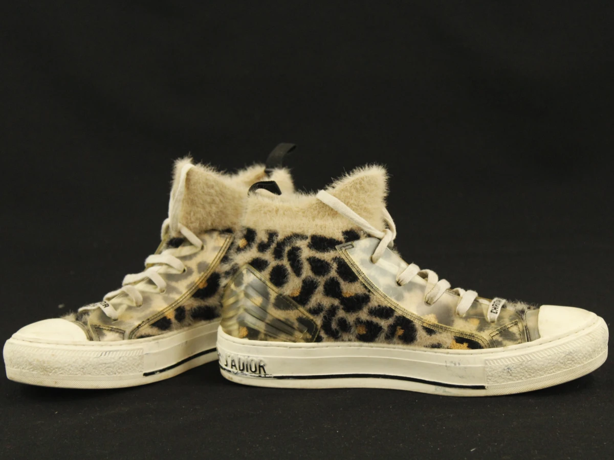 Christian Dior warme wintersneakers voor dames met luipaardprint - foto 2