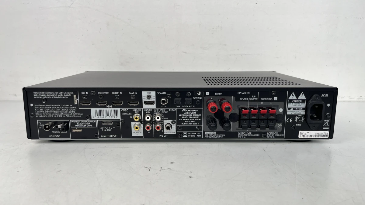 Pioneer VSX-S300 AV receiver slimline 5.1 home cinema met afstandsbedieningen - foto 4