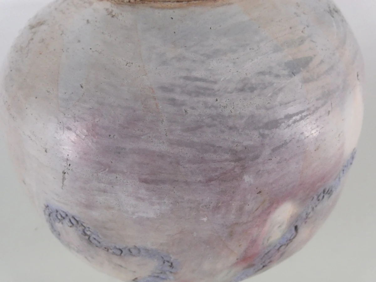 Decoratieve keramische vaas met blauwe accenten - foto 10