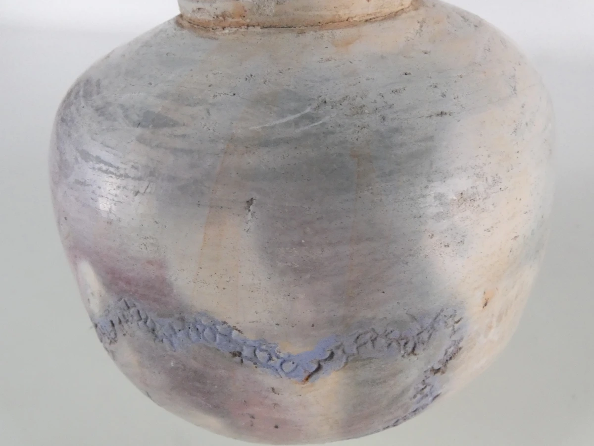 Decoratieve keramische vaas met blauwe accenten - foto 11