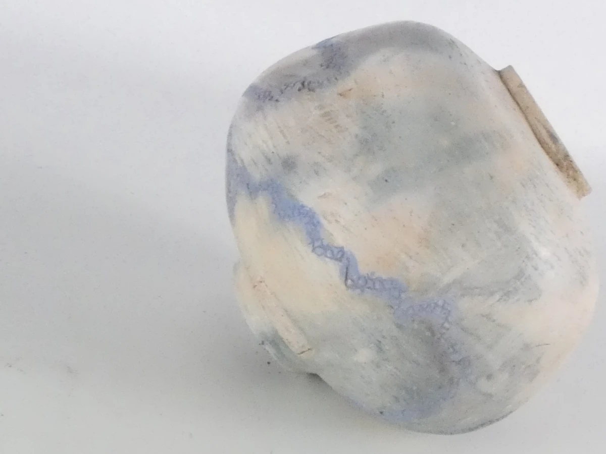 Decoratieve keramische vaas met blauwe accenten - foto 19