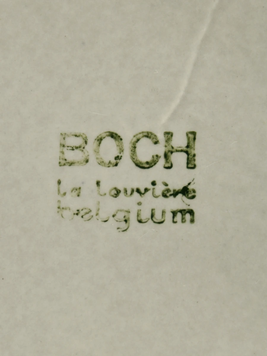 Boch La Louviere Belgium set van 12 vintage dessertborden met Nevada decor - foto 5