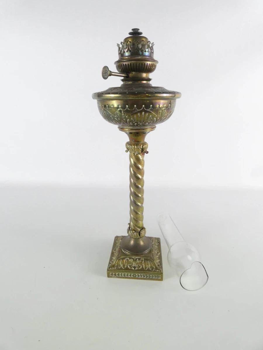 Prachtige oude Messing Zuillamp – "La Lampe Belge" (Lempereur & Bernard), ca. 1900 - foto 2