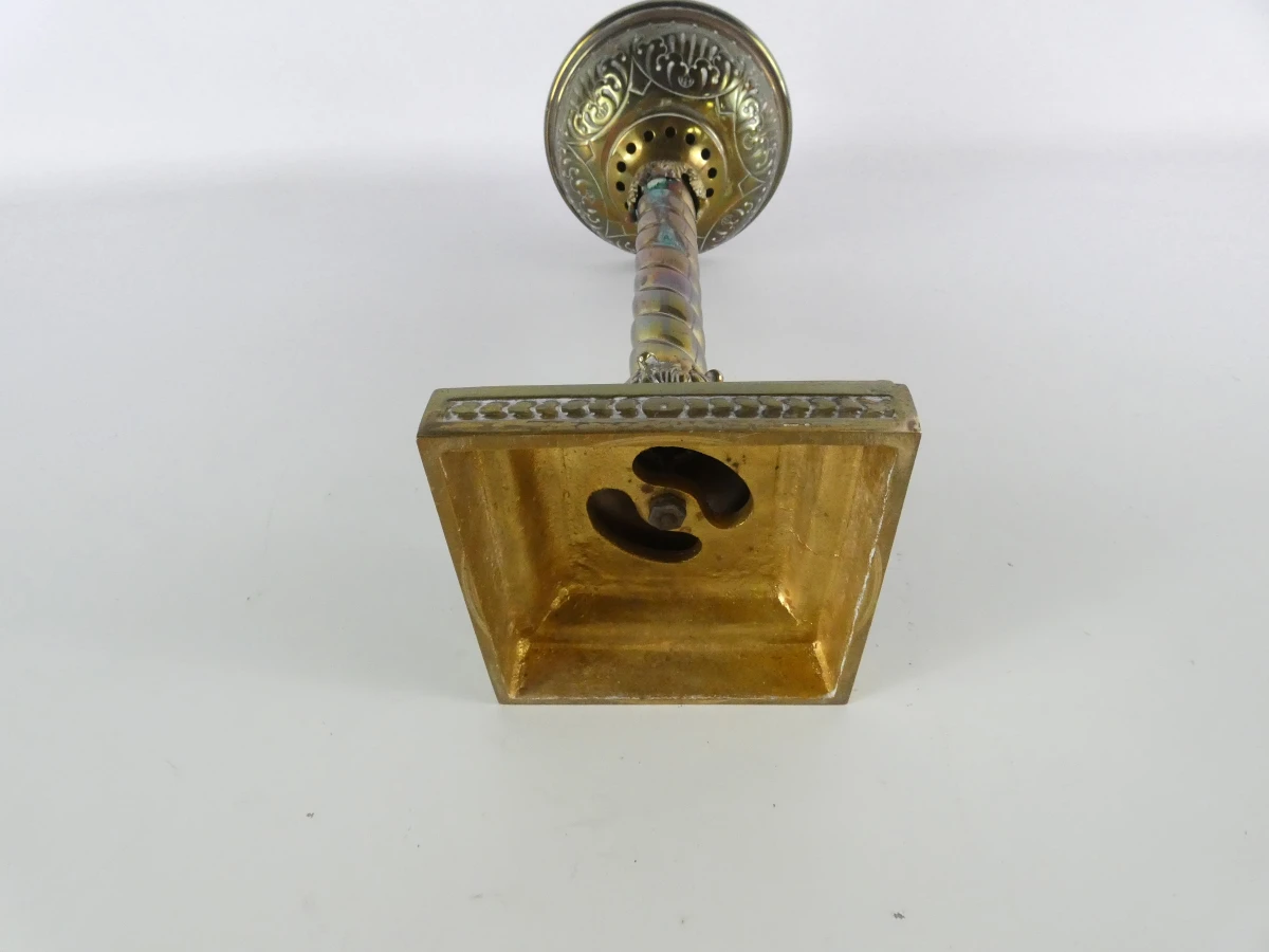 Prachtige oude Messing Zuillamp – "La Lampe Belge" (Lempereur & Bernard), ca. 1900 - foto 7