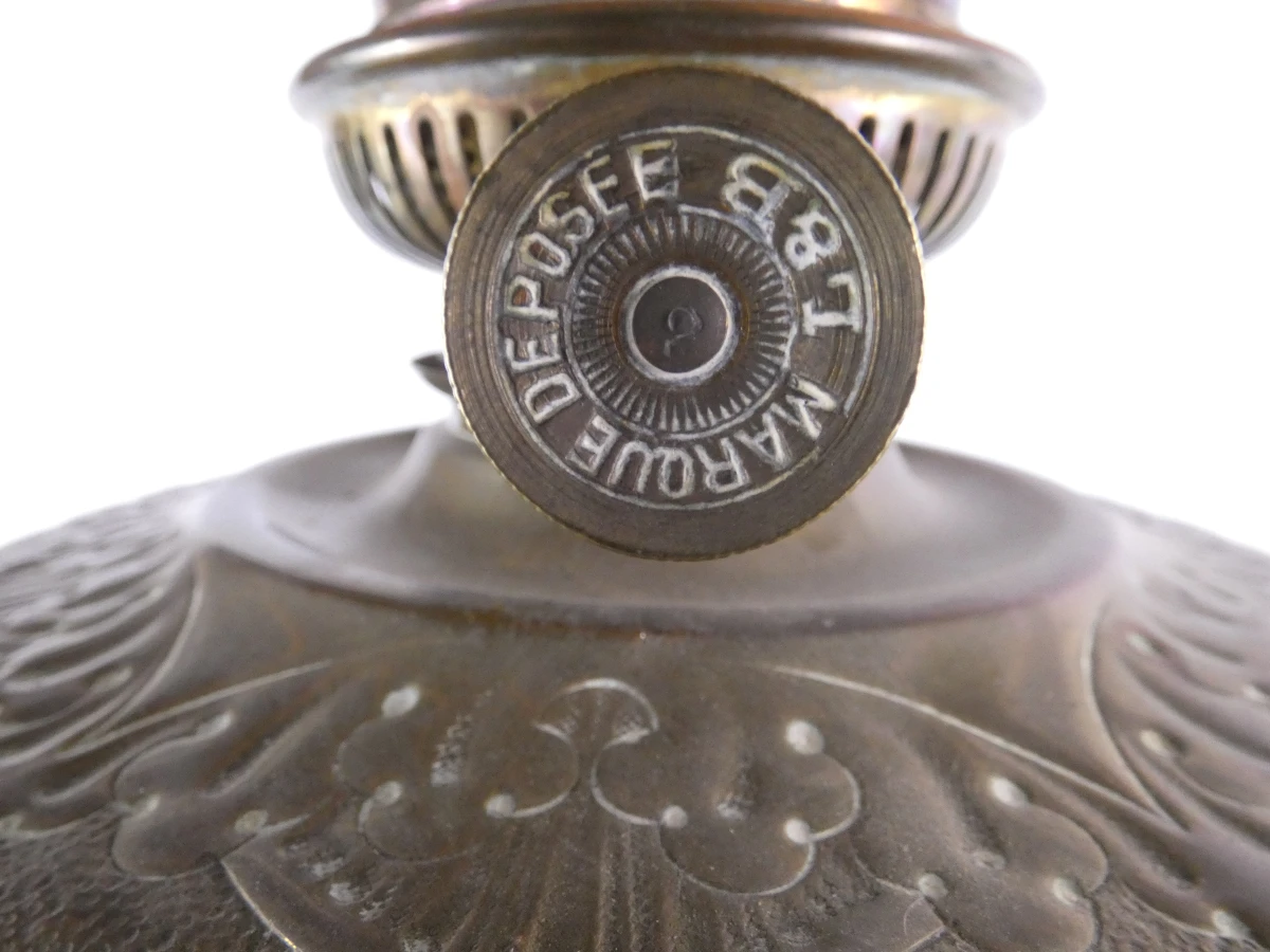 Prachtige oude Messing Zuillamp – "La Lampe Belge" (Lempereur & Bernard), ca. 1900 - foto 10