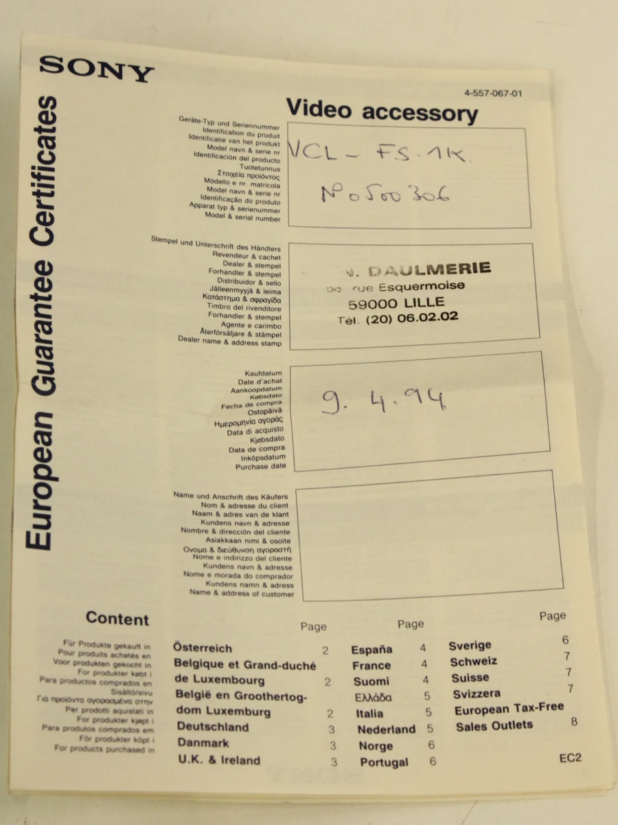 Sony Zoomeye VCL-FS1K spotting teleconversieset met montagehouder, accessoires en draagtas - foto 5