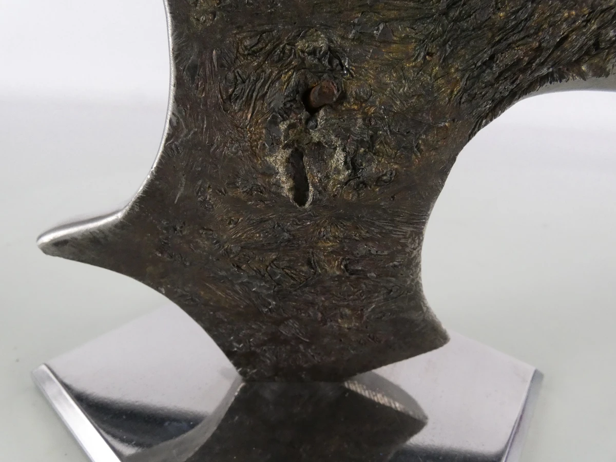 Exclusief paar zware Mid-Century metalen bustes – Afrikaans design – 5.4 kg - foto 11