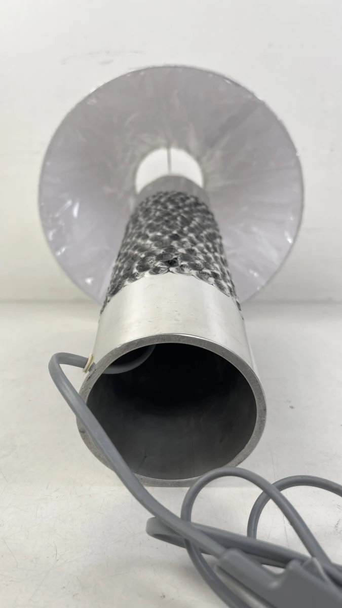 Tafellamp Aluclair Willy Luyckx brutalist aluminium vintage cilinderlamp - foto 3