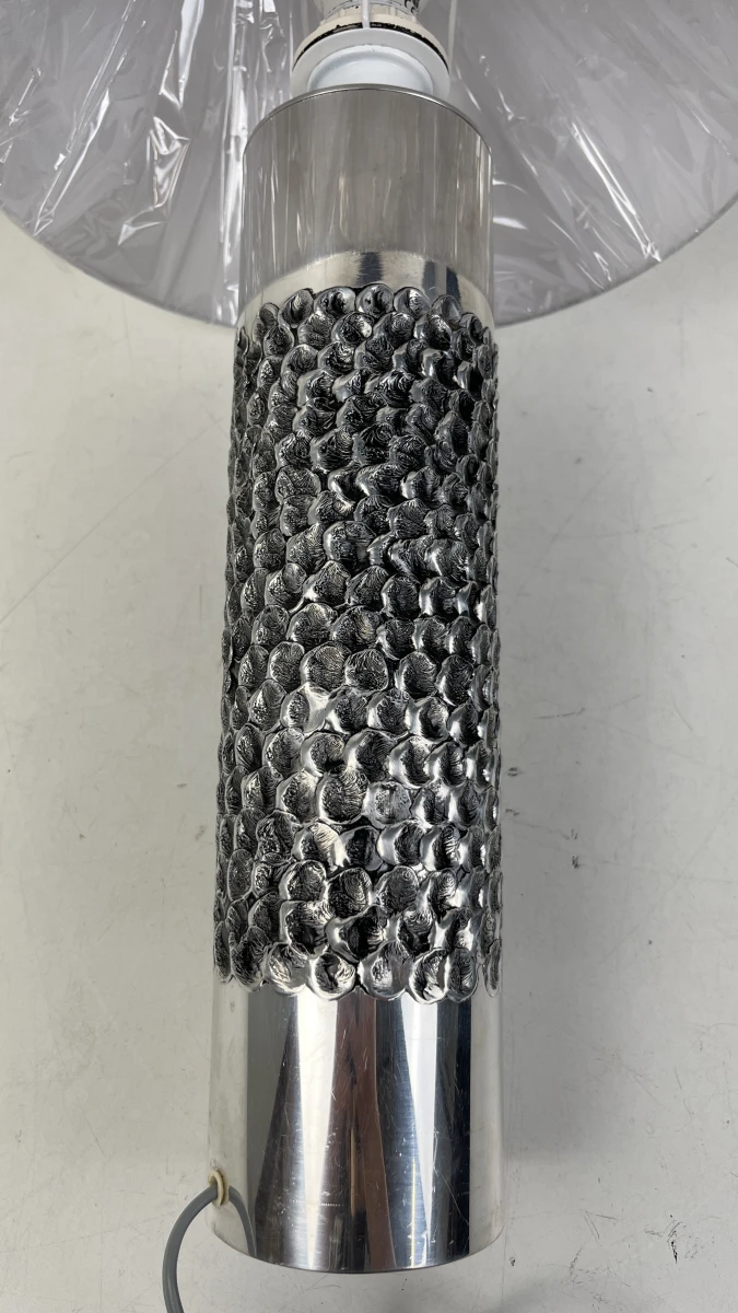 Tafellamp Aluclair Willy Luyckx brutalist aluminium vintage cilinderlamp - foto 4