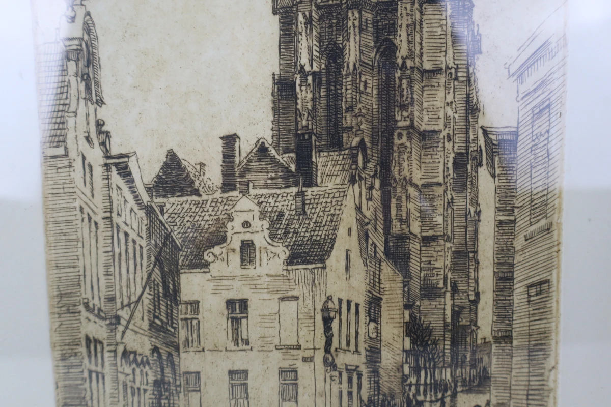 Genummerde ets “Katelijnestraat Mechelen” - Rom. Malfliet - foto 7