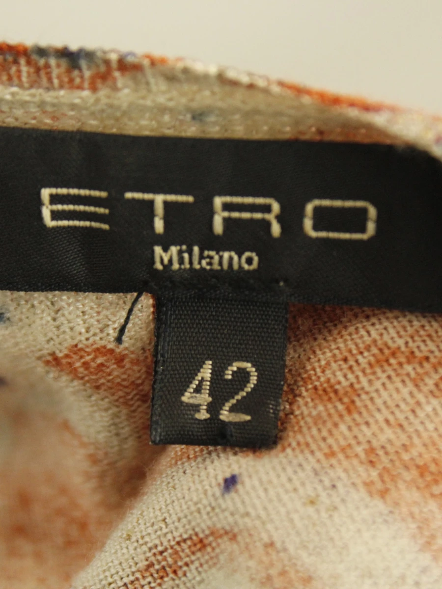ETRO Milano - luxe fijn gebreide paisley trui - multicolor - maat 38 - foto 8