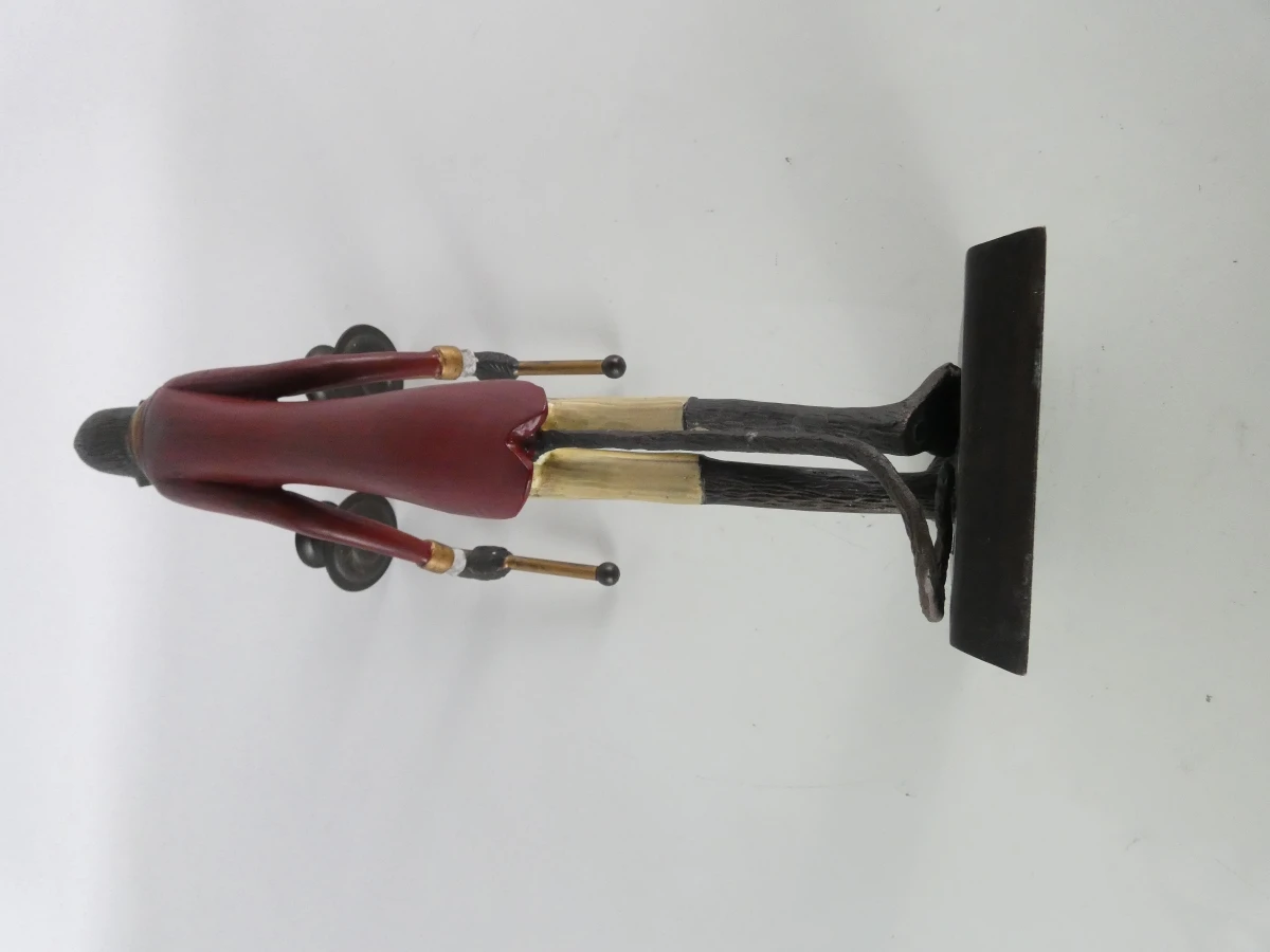 Exclusieve Vintage Hollywood Regency Aap-Butler Kandelaar – Massief Brons/Messing – 43 cm / 2900g - foto 6