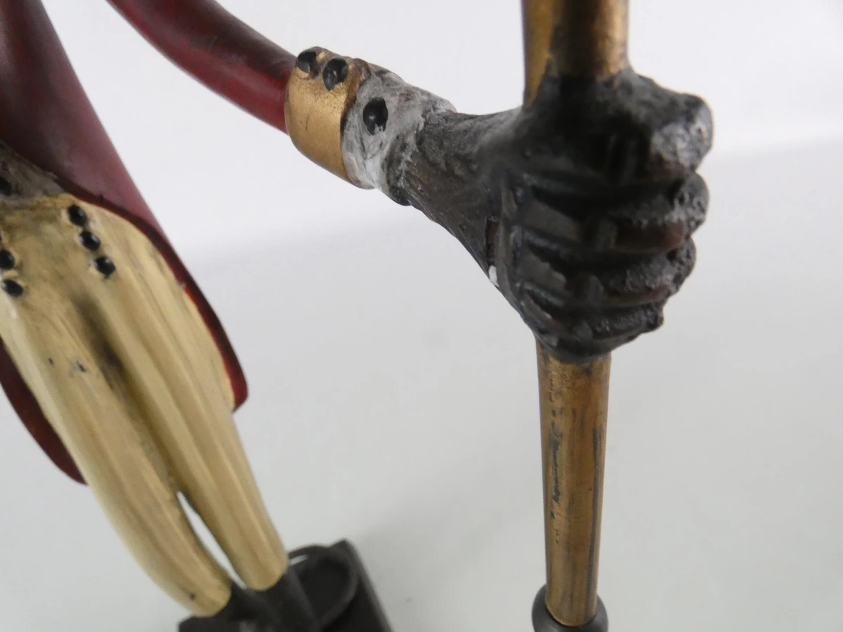Exclusieve Vintage Hollywood Regency Aap-Butler Kandelaar – Massief Brons/Messing – 43 cm / 2900g - foto 10