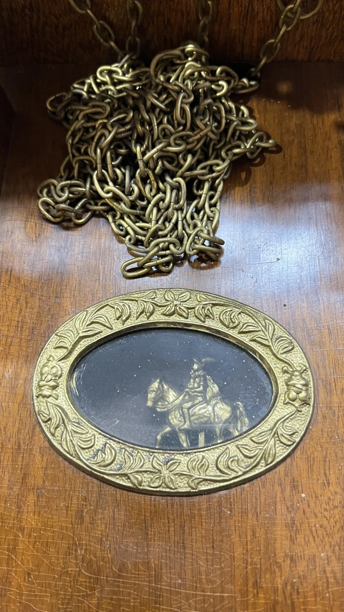 Zaanse wandklok Warmink Wuba mechanisch met Atlasfiguur en ruiterslinger - foto 7