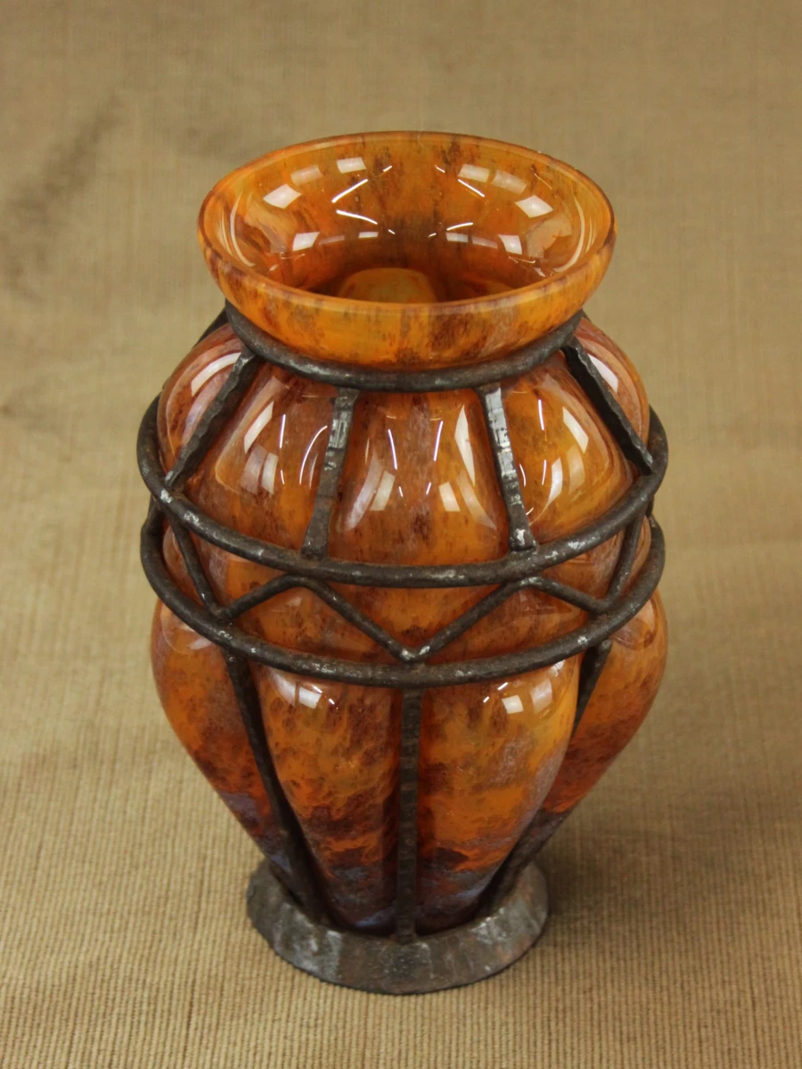 Louis Majorelle voor Daum Nancy - art deco vaas - foto 2