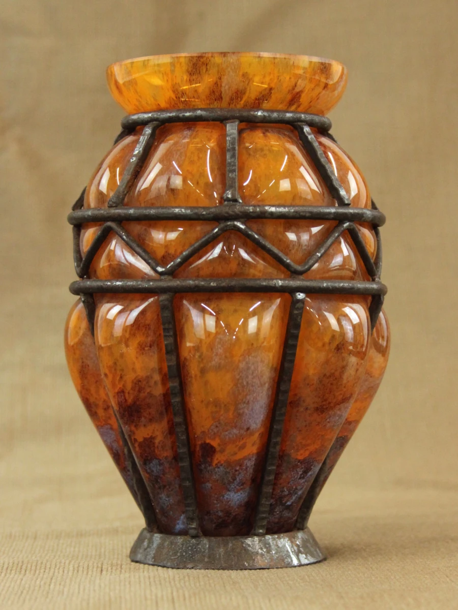Louis Majorelle voor Daum Nancy - art deco vaas - foto 3