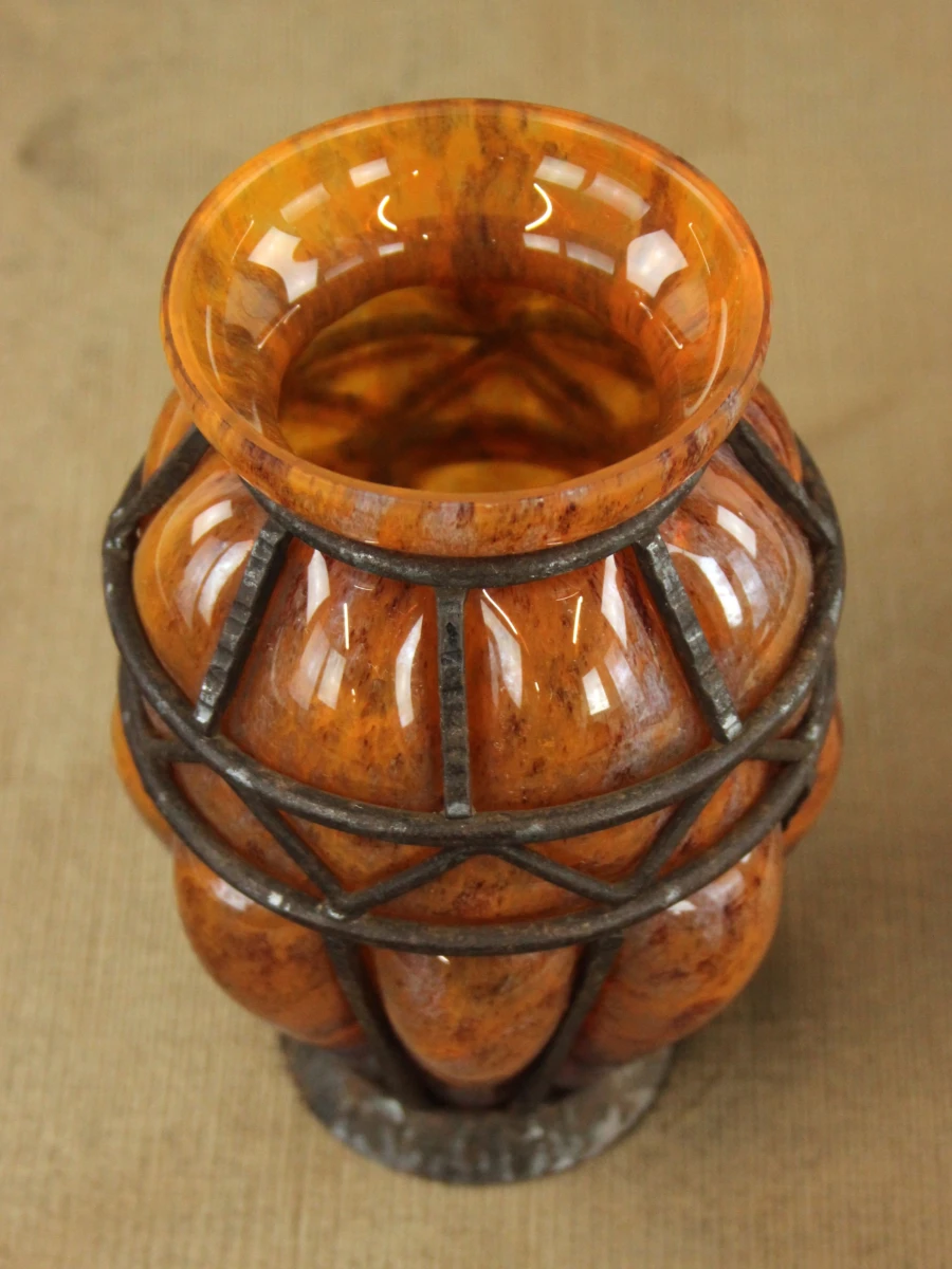 Louis Majorelle voor Daum Nancy - art deco vaas - foto 6
